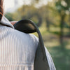 grippy side of the sage slide that prevents slipping in shoulder carry mode