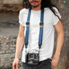 Alvin using his midnight slide lite with his camera as neck carry