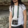 Alvin wearing his sage slide lite as neck carry