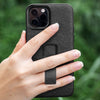 (image), Maria holding his iPhone 12 Pro Max vertically using the finger loop on its Everyday case, M-LC-BH-CH-1