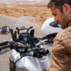 Alvin riding his motorcycle