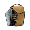 Camera fits nicely inside 20 Liters Everyday Backpack separated by dividers