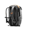 Sternum strap installed on Charcoal Everyday Backpack shoulder straps