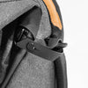 Loop zipper pulls on external carry loops - charcoal EDB