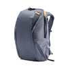 sideview of 20 liters midnight backpack zip