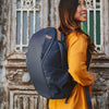 Anne wearing her Midnight Backpack Zip