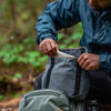 Alvin using his charcoal field pouch