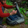 midnight field pouch accessory inside the travel backpack
