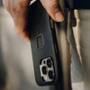 (image), Holding upside down the Black Everyday Case for iPhone 16 Pro Max, M-MC-BV-BK-1