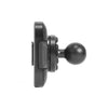 Side View of 20mm Locking Ball Mount Adapter