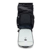 Black 25 Liters Outdoor Backpack open showing laptop storage