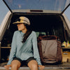 Outdoor Backpack inside the car
