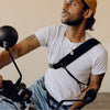 Martin on a bike wearing Outdoor Sling