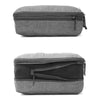 Medium packing cube expansion and compression zipper