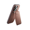  An iPhone with Everyday Case attached with a stand wallet  redwood