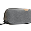 charcoal small tech pouch closer look