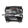 Smaller accessory pocket and document pocket on black tech pouch