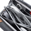 SD cards on charcoal tech pouch smaller pockets