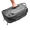 Grab robust handle at the back