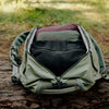 Black ultralight packing cube inside a bag