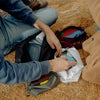 Color and size variants of ultralight packing cube open view