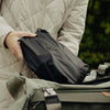 putting the small ultra light packing cubes inside a bag